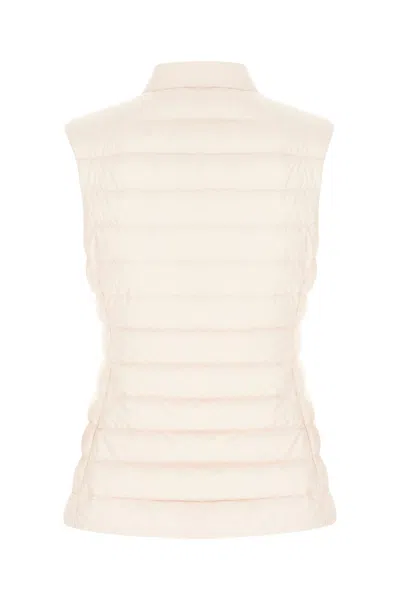 Moncler Pink Nylon Igens Sleeveless Down Jacket In Rosa Cipria