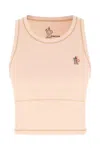 Moncler Sleeveless Round Neck Top With Contrast Stitching