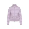 Moncler Lans Zip-up Short Padded Jacket In Purple