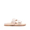 Moncler Mon Summer Logo Slides In Pink
