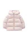 Moncler Pink Sharon Down Jacket For Baby Girl With Logo In Pink