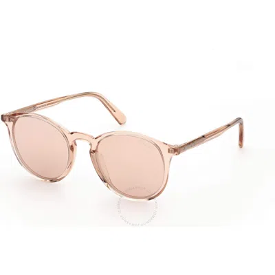 Moncler Pink Silver Flash Phantos Unisex Sunglasses Ml0213-f 72z 52