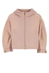Moncler Powder Pink Nylon Vizille Windbreaker In Pink