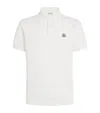 Moncler Logo Patch Short-sleeved Polo Shirt In White