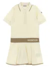 Moncler Kids' Piqué Dress In White