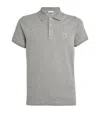 Moncler Short-sleeved Polo Shirt In Grey