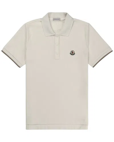 Moncler Piquet Polo Shirt In White