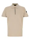 Moncler Logo Patch Short-sleeved Polo Shirt In Neutral