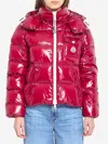 Moncler Andro Short Down Jacket In Pink
