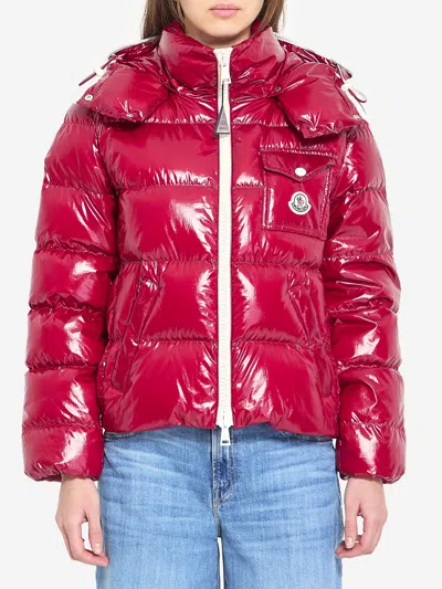 Moncler Andro Short Down Jacket In Pink
