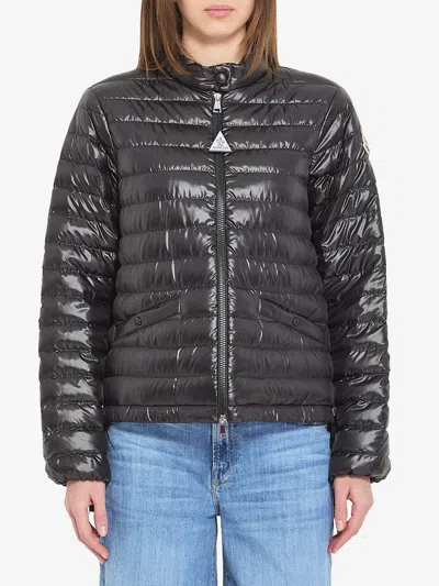 Moncler Short Azalee Down Jacket In Black