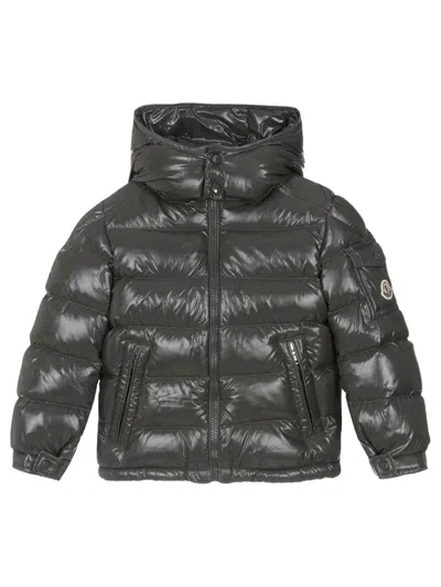 Moncler Kids' Piumino Corto Con Cappuccio  Maya In Gray