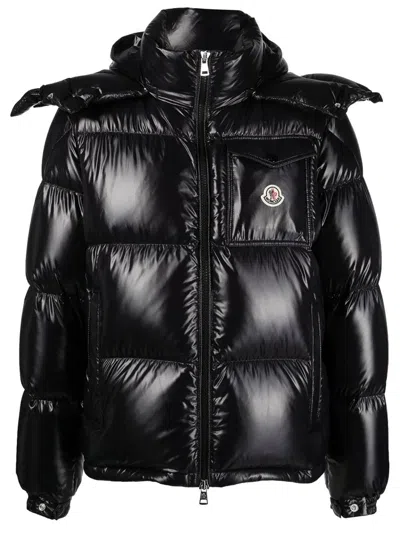 Moncler Piumino Corto Con Cappuccio Montbeliard In Black