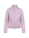 Moncler Lans Zip-up Short Padded Jacket In Purple