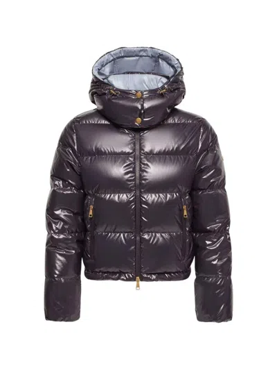 Moncler Niveole Short Down Jacket In Brown