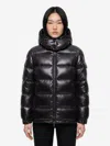 Moncler Quilted Down Down Jacket In Black