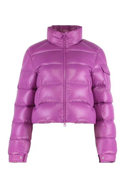 Moncler Petra Short Down Jacket In Purple