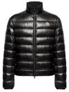 Moncler Water-repellent Micro Ripstop Down-filled Jacket With Drawstring Hem In Nero