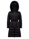 Moncler Khloe Shearling-trimmed Down Jacket In Black