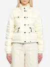 Moncler Mauduits Down Jacket High Collar Pockets In Yellow