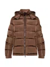 Moncler Maya Quilted Shell Down Jacket In Brown