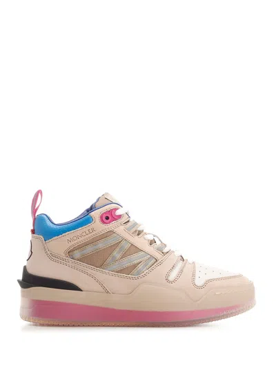 Moncler Pivot High Top Sneakers In Pink