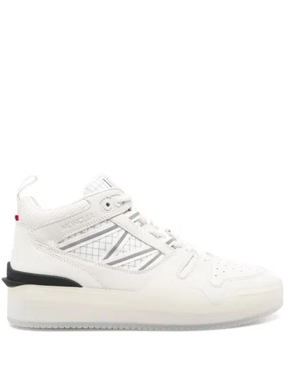 Moncler Pivot Hight Top Sneakers In White