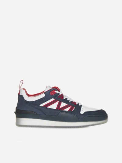 MONCLER PIVOT LEATHER LOW-TOP SNEAKERS