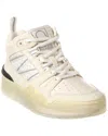 Moncler Pivot Leather Sneakers In White