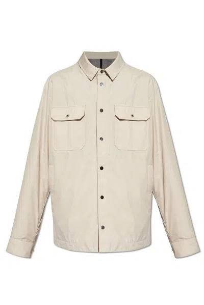 Moncler Piz Buttoned Jacket In Gray