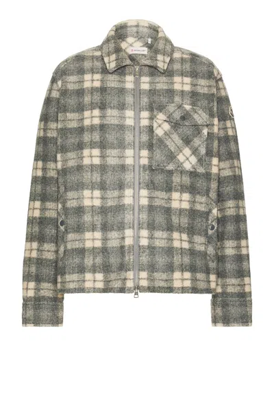 MONCLER PLAID OVER SHIRT