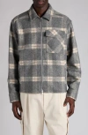 Moncler Graphic Logo Long Sleeve Cotton T-shirt In Gray