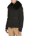 Moncler Plantrey Quilted Down Jacket With Belt In Black