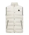 Moncler Plaret Down Vest In Nude
