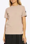 Moncler Pink Pleated T-shirt In Pink