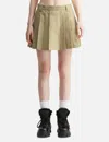Moncler Pleated Cotton Blend Mini Skirt