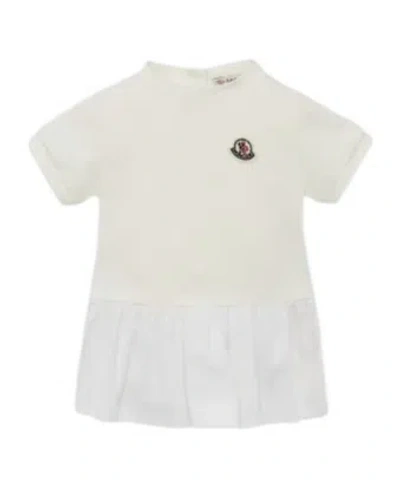 MONCLER GATHERED COTTON DRESS