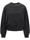 Moncler Embroidered Tonal Logo Sweatshirt In 黑色