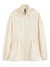 Moncler Vabre Pintuck Shell Jacket In Neutral