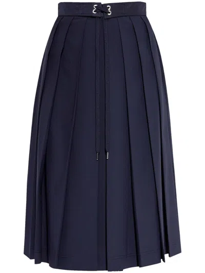 MONCLER PLEATED MIDI SKIRT