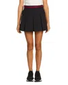 Moncler Cotton Gabardine Pleated Mini Skirt In Blue