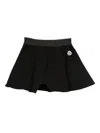 Moncler Pleated Miniskirt  In Black