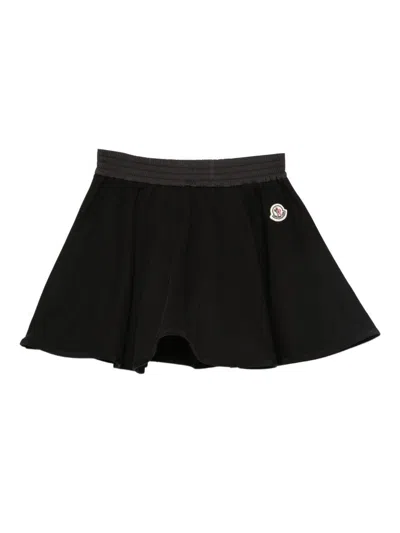 Moncler Kids' Pleated Miniskirt  In Black