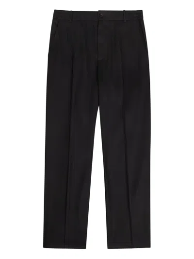 Moncler Pleated Tailored Trousers In Black