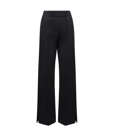 Moncler Pleated Trousers In Black