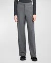Moncler High Rise Pants In Charcoal