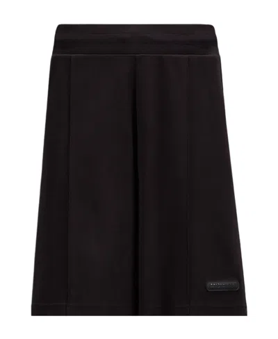 Moncler Plush Shorts In Black