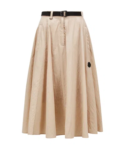 Moncler Pocket Skirt In Nude