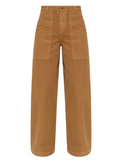 Moncler Pocket Trousers In Brown