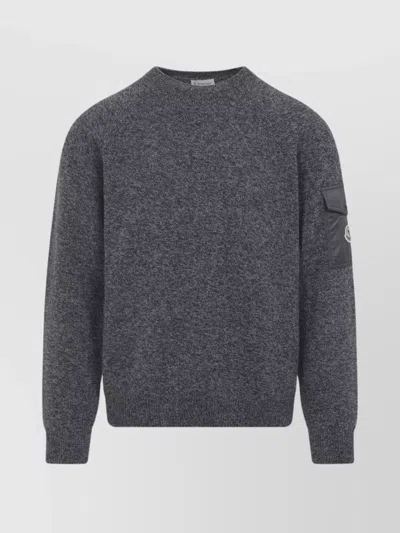 MONCLER POCKETED ARM NECK CREW